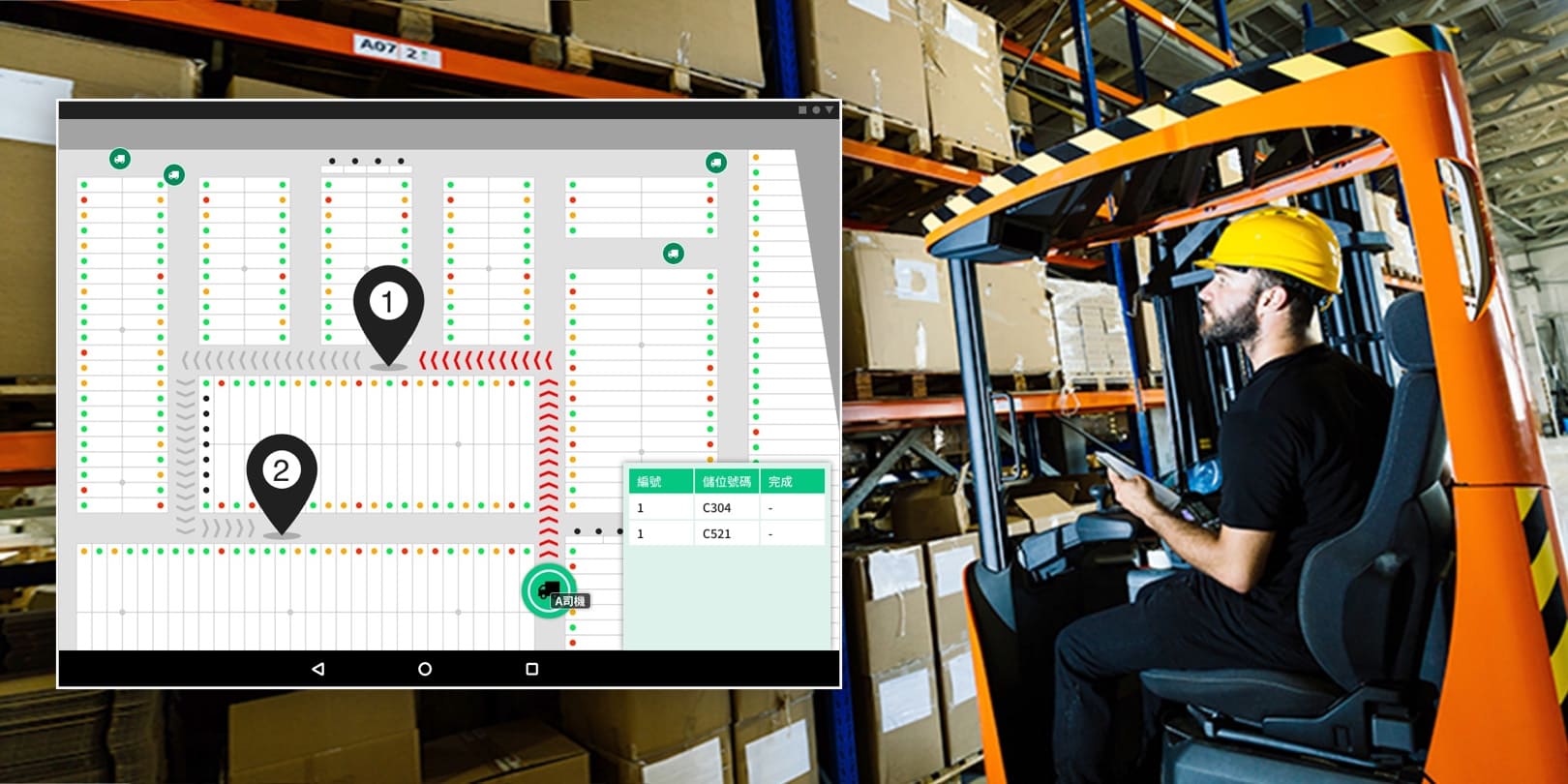 室內叉車定位導航