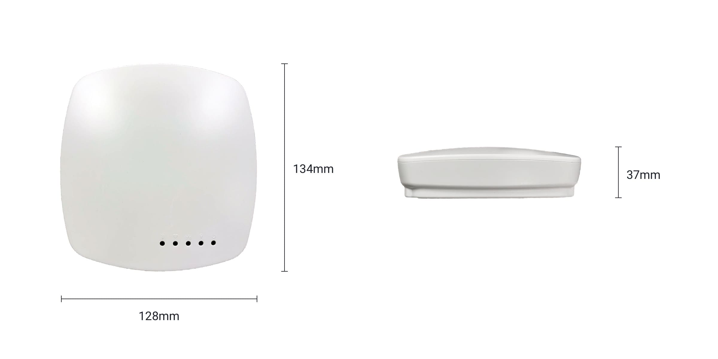 GA-210 Indoor UWB RTLS Anchor dimensions